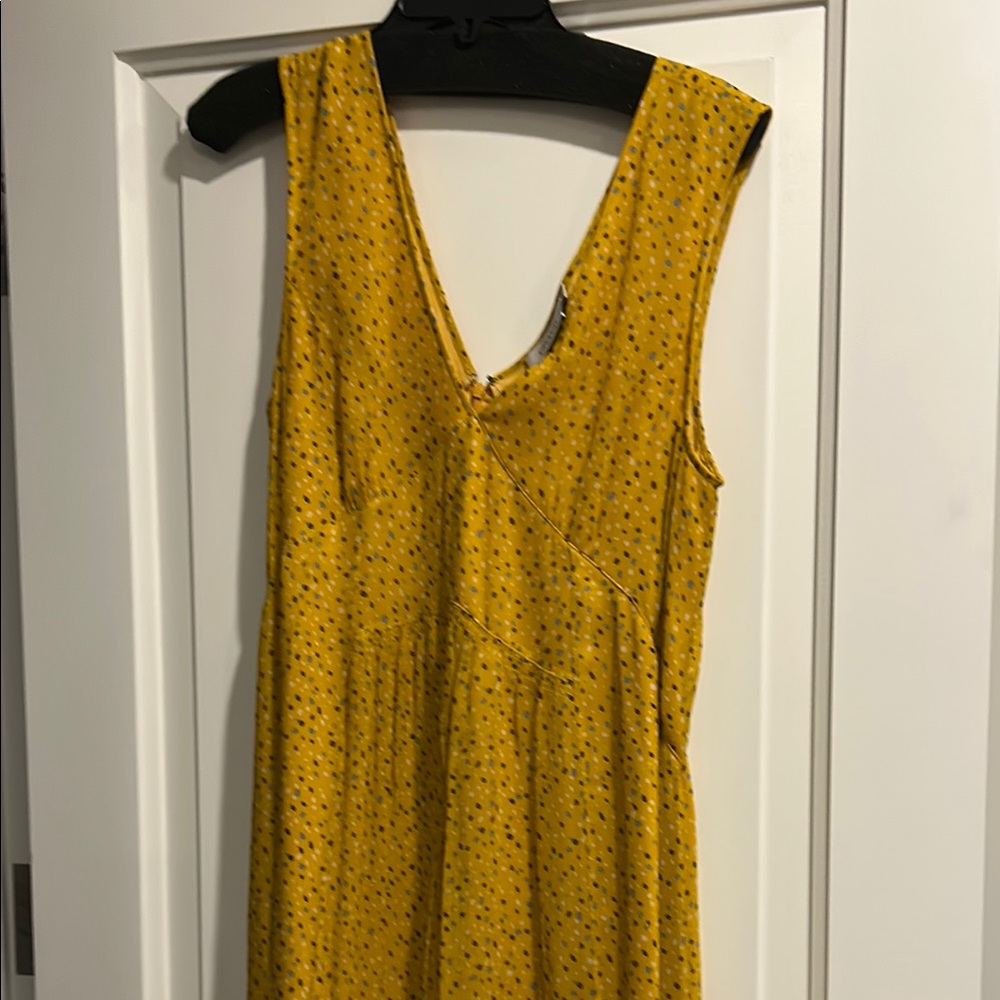 Coach Yellow and Black Maxi Dress
